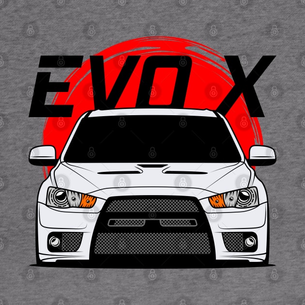 White EVO X by GoldenTuners